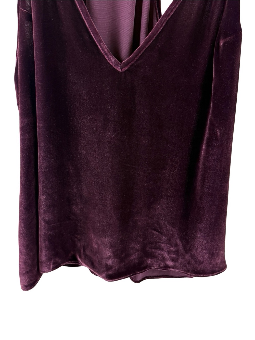 Cami NYC the Whitney Velvet Racerback in Bordeaux - Picture 8 of 8